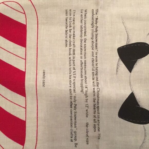 New Fabric Panel Roly Poly Snowman Cut & Sew - Picture 3 of 5
